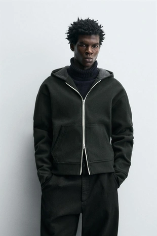 Фетровое худи с капюшоном- Заказать в России