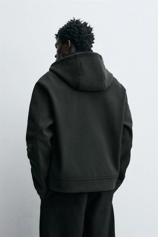 Фетровое худи с капюшоном- Заказать в России