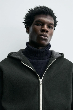 Фетровое худи с капюшоном- Заказать в России