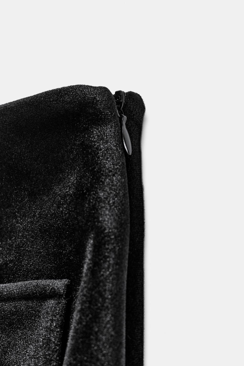 КОРОТКАЯ БАРХАТНАЯ ЮБКА