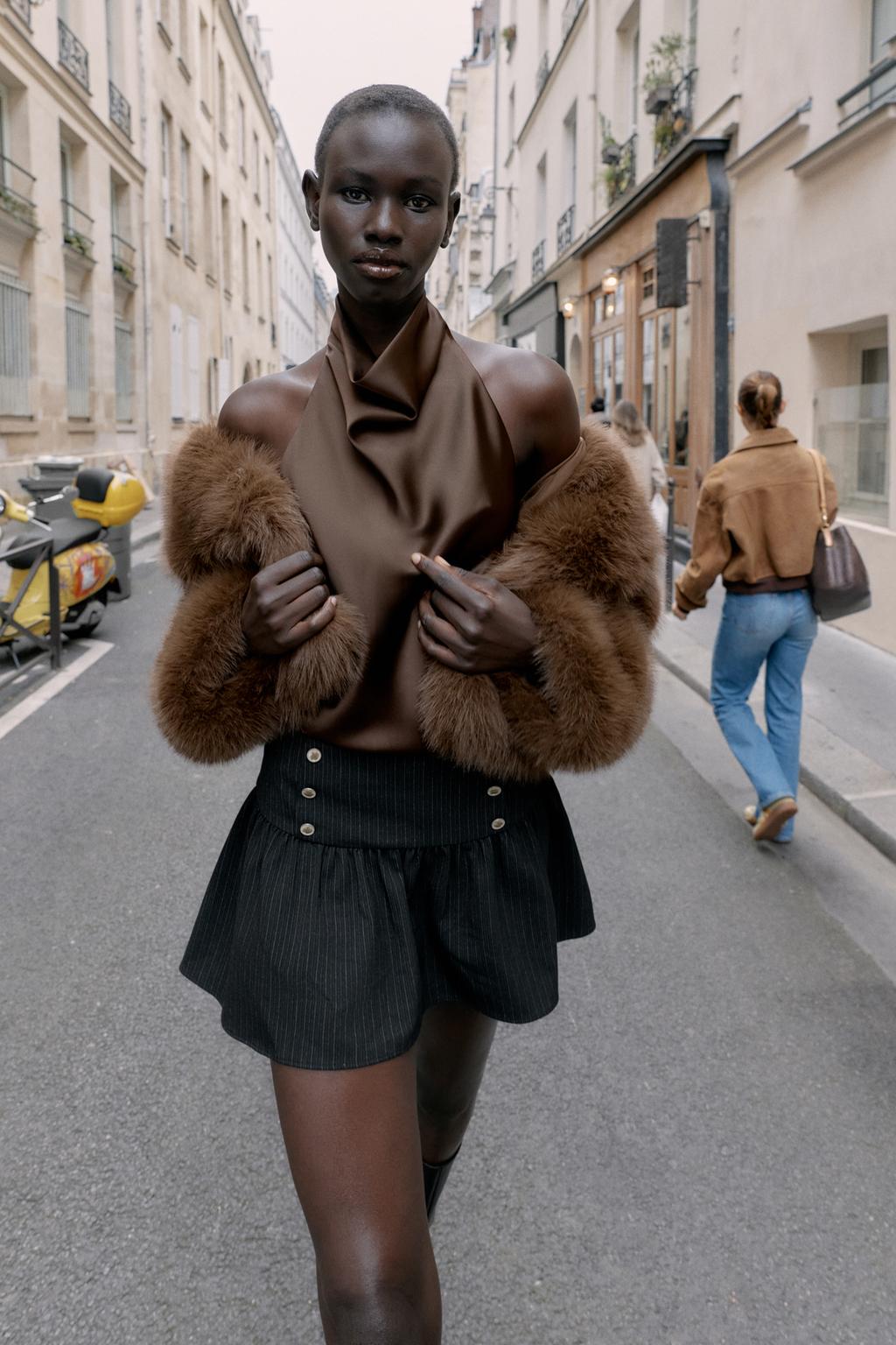 ЮБКА-ШОРТЫ С ПУГОВИЦАМИ