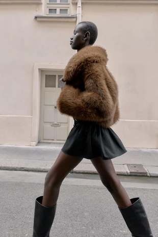 Юбка-шорты с пуговицами- Заказать в России