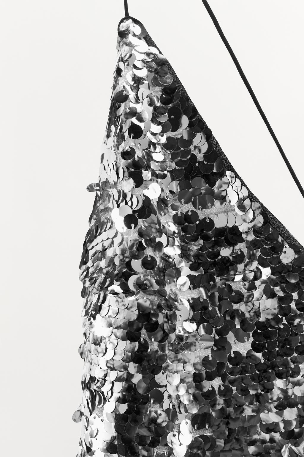 ПЛАТЬЕ МИДИ С ПАЙЕТКАМИ И АНИМАЛИСТИЧЕСКИМ ПРИНТОМ