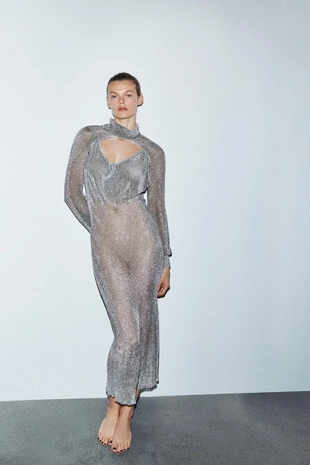 Платье из сетки с металлизированной нитью LIMITED EDITION- Заказать в России