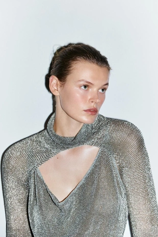 Платье из сетки с металлизированной нитью LIMITED EDITION- Заказать в России