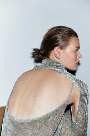 Платье из сетки с металлизированной нитью LIMITED EDITION- Заказать в России