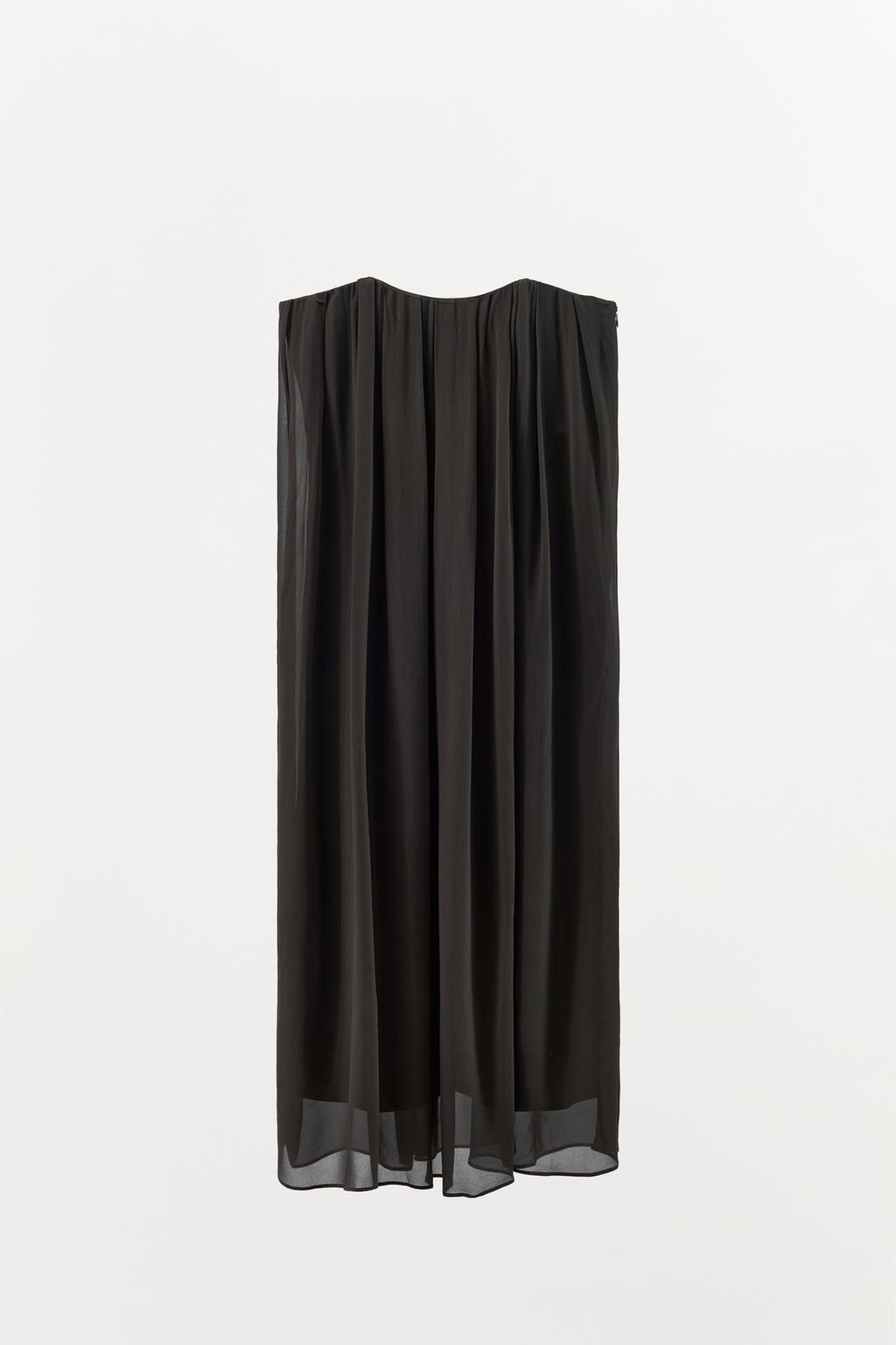 ПЛАТЬЕ МИДИ С ОТКРЫТЫМИ ПЛЕЧАМИ