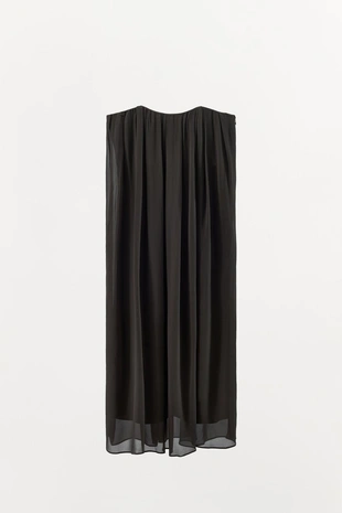 Платье миди с открытыми плечами- Заказать в России