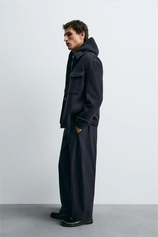 Куртка-рубашка REGULAR FIT с шерстью- Заказать в России