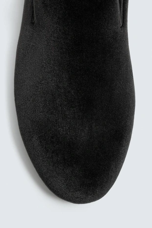 Бархатные лоферы- Заказать в России