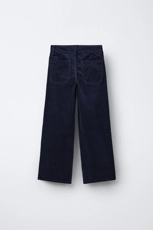 Бархатные брюки с вышивкой в виде цветов- Заказать в России