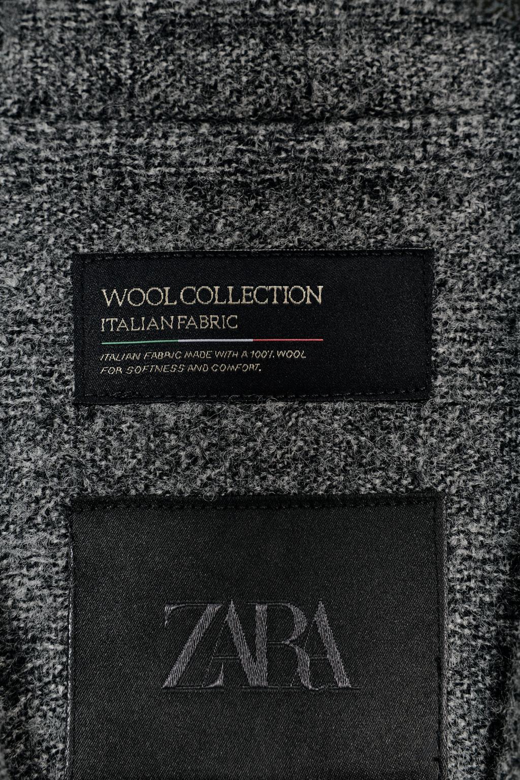ПАЛЬТО В КЛЕТКУ ИЗ 100% ШЕРСТИ — ZW COLLECTION LIMITED EDITION