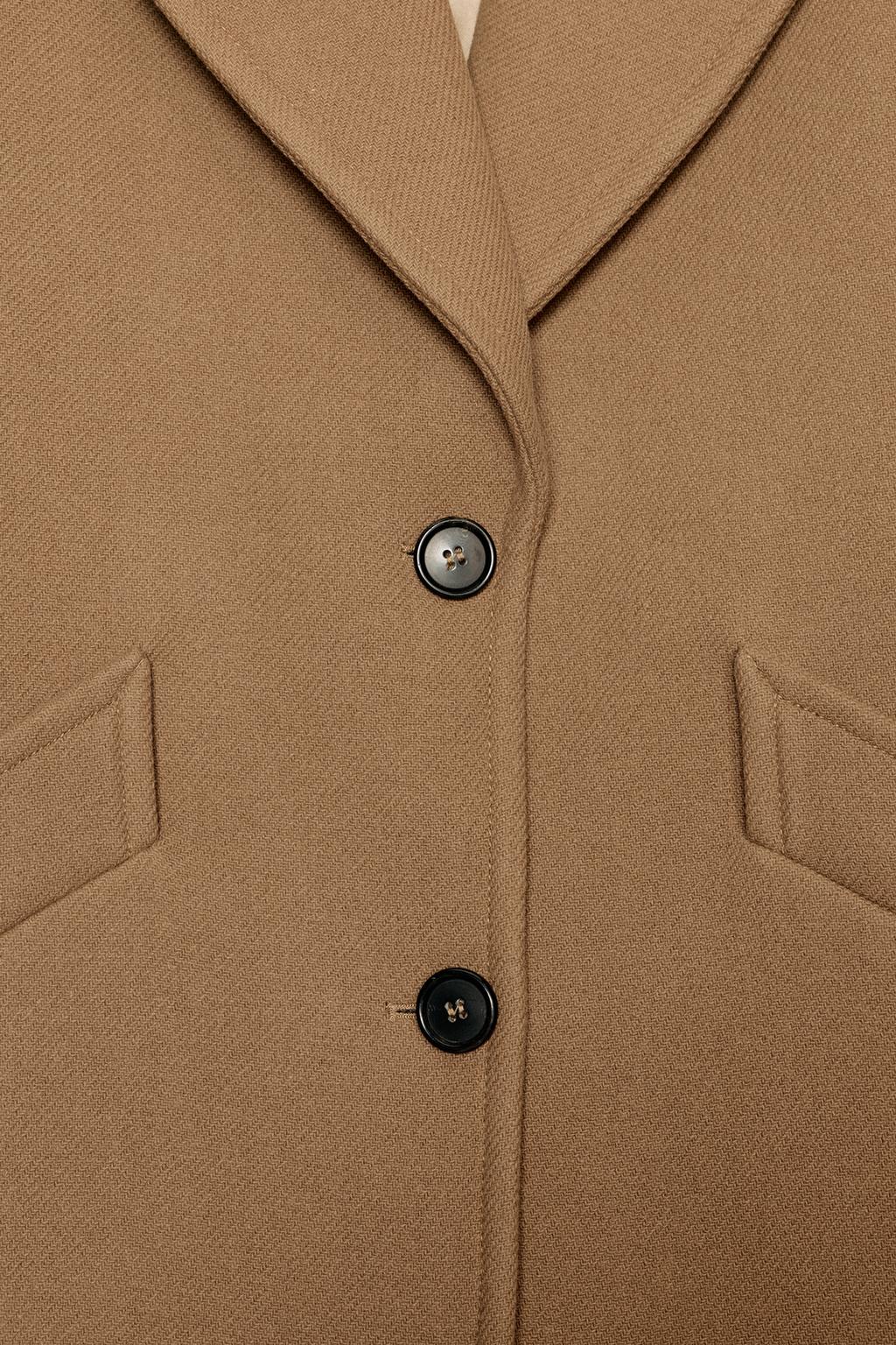 ПАЛЬТО ОВЕРСАЙЗ ИЗ СМЕСОВОЙ ШЕРСТИ — ZW COLLECTION LIMITED EDITION