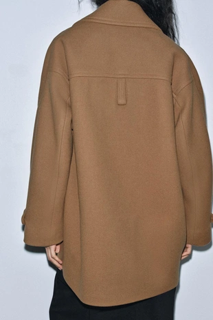 Пальто оверсайз из смесовой шерсти — ZW COLLECTION LIMITED EDITION- Заказать в России