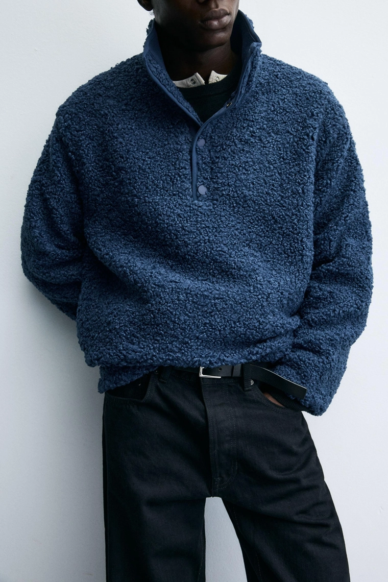 Свитшот из меха искусственного меха