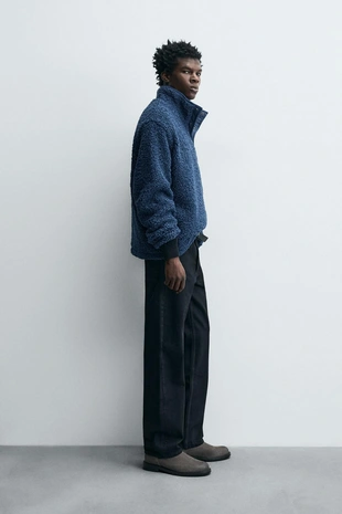 Толстовка из поларфлиса с эффектом искусственного меха- Заказать в России