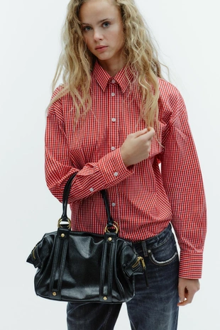 Сумка с металлическими деталями- Заказать в России