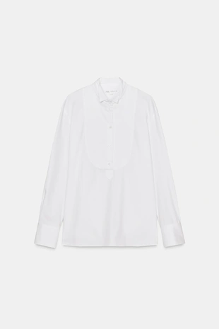 Рубашка из поплина с нагрудной планкой — ZW COLLECTION- Заказать в России