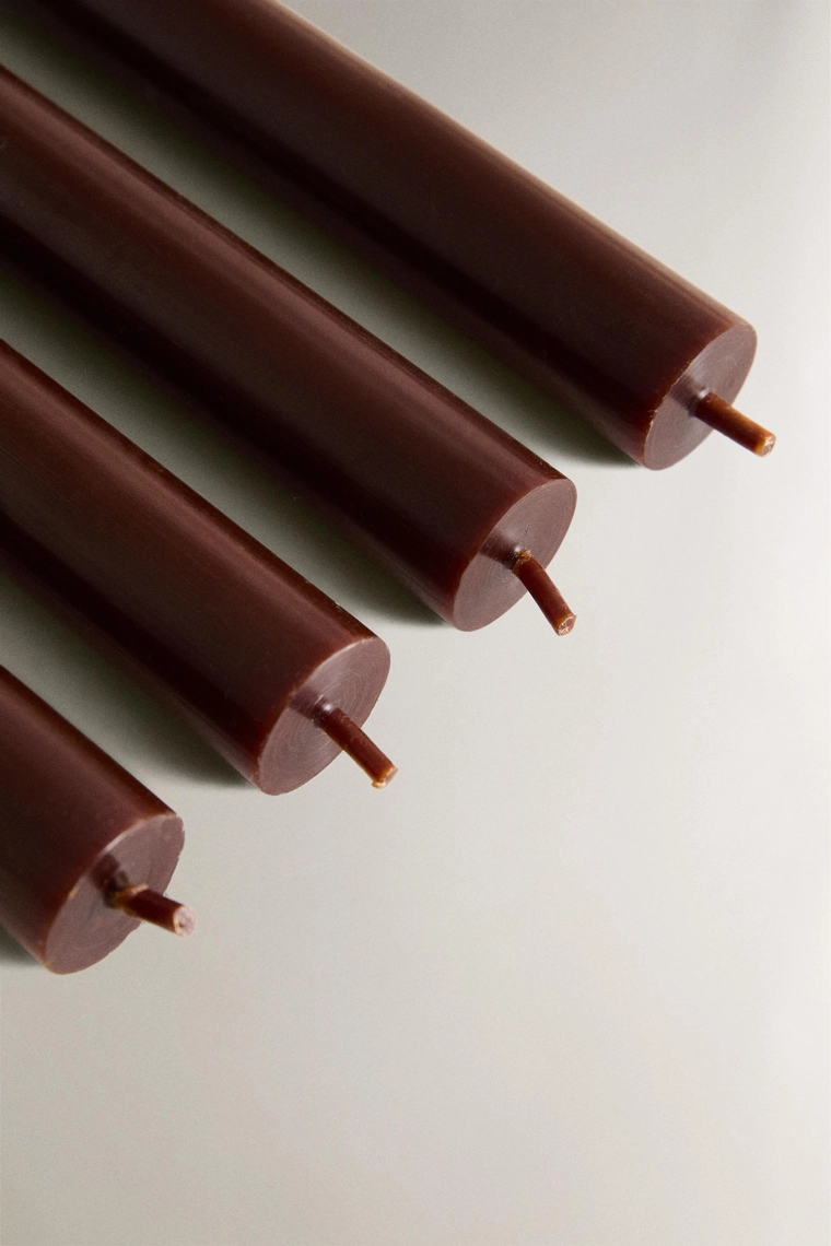 Набор длинных свечей (упаковка из 4 штук)