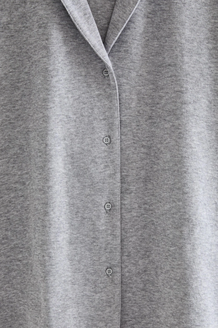 Рубашка из хлопка с длинным рукавом zara