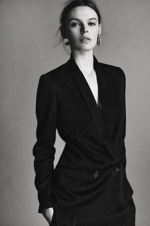 Атласный блейзер ZW COLLECTION LIMITED EDITION- Заказать в России