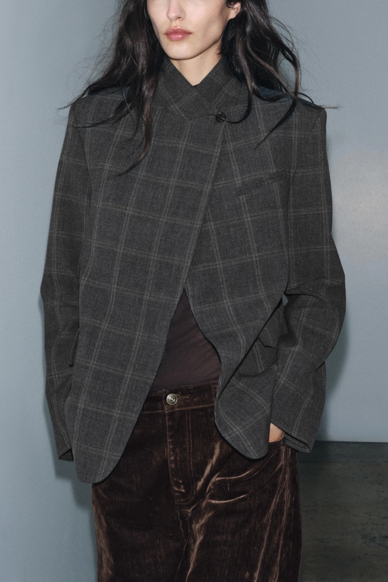 Пиджак в клетку ограниченной коллекции zw