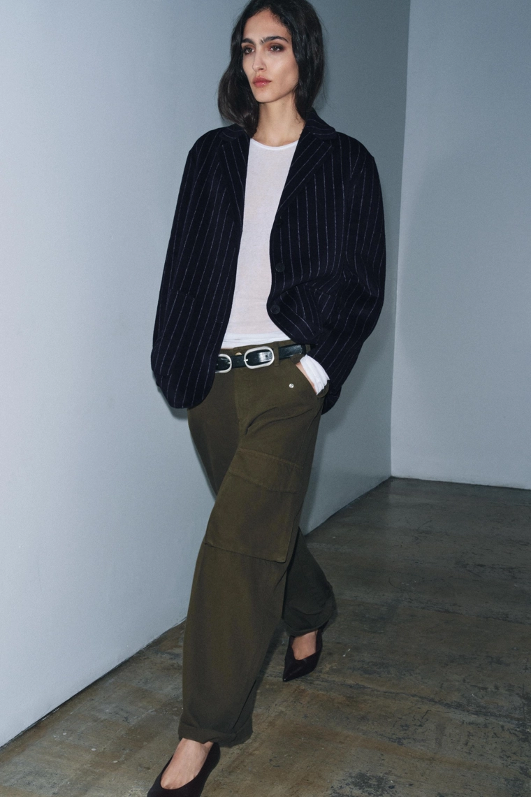 Шерстяной блейзер коллекции zara woman