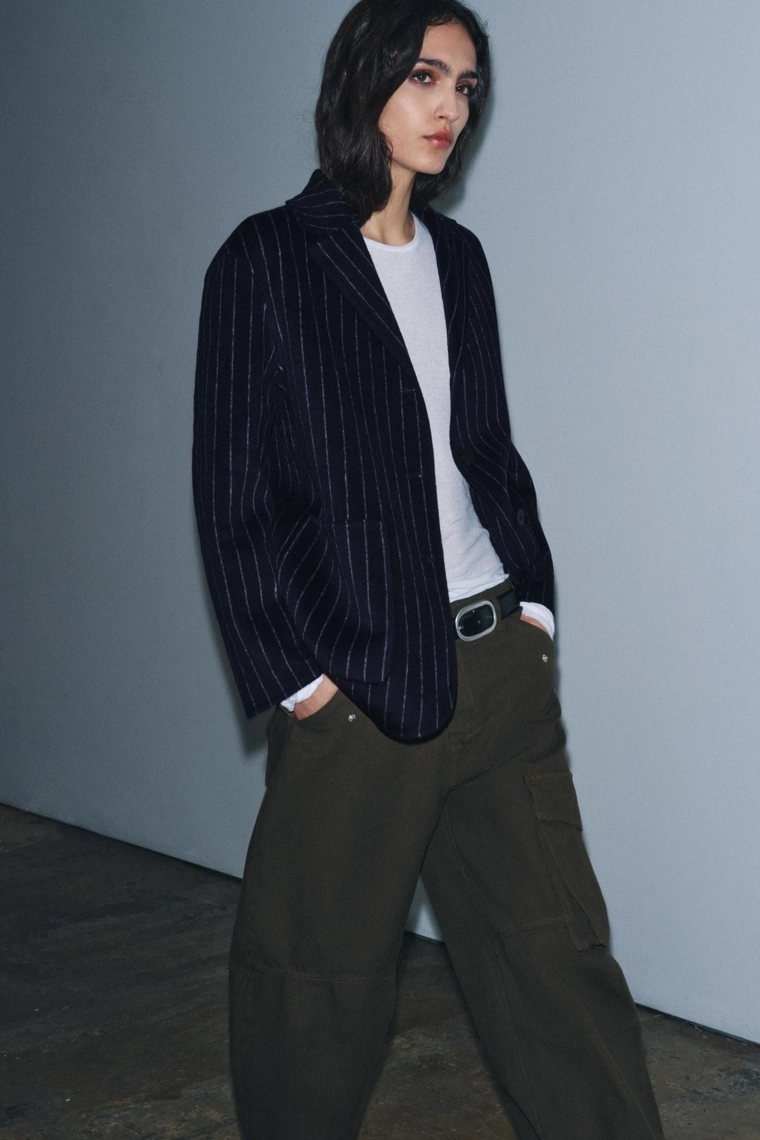 Шерстяной блейзер коллекции zara woman