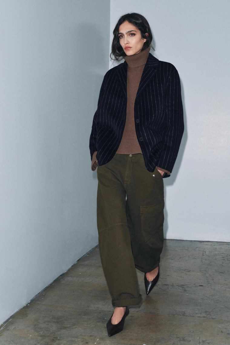 Шерстяной блейзер коллекции zara woman