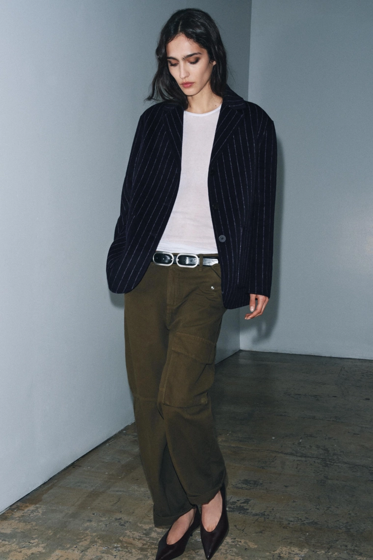 Шерстяной блейзер коллекции zara woman