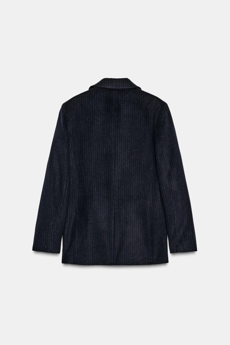 Шерстяной блейзер в полоску
