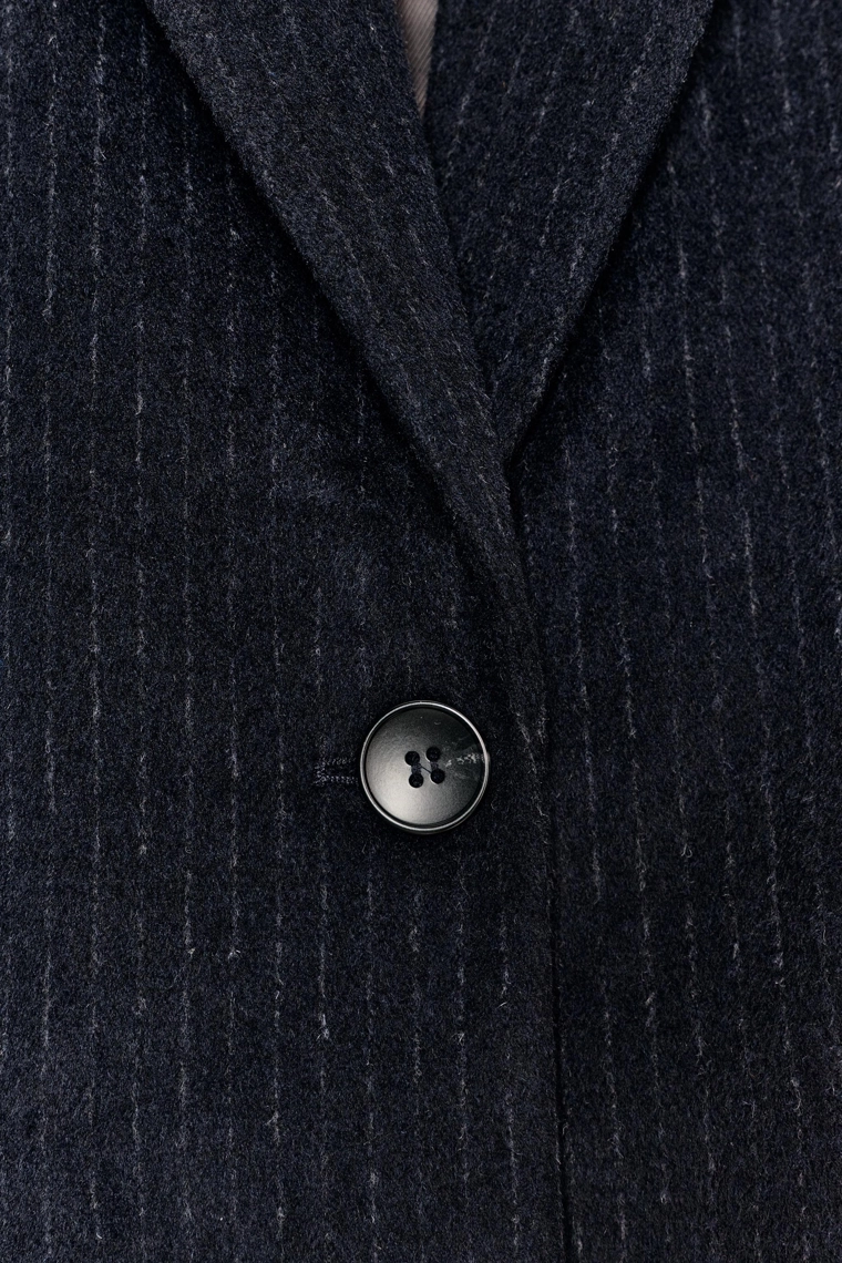 Шерстяной блейзер в полоску