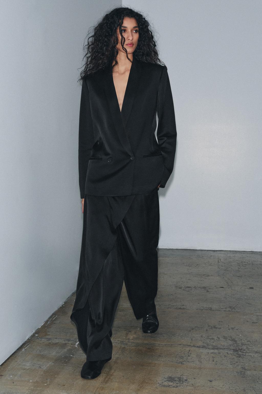 АТЛАСНЫЕ БРЮКИ-ПАРЕО — ZW COLLECTION LIMITED EDITION