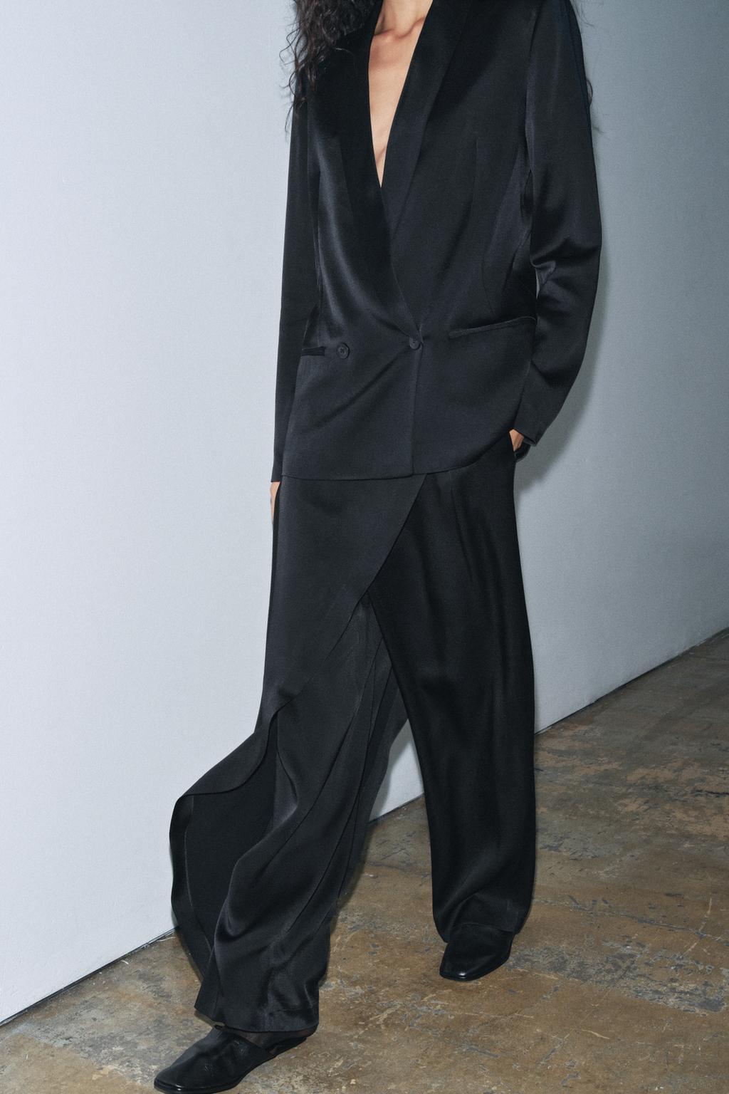 АТЛАСНЫЕ БРЮКИ-ПАРЕО — ZW COLLECTION LIMITED EDITION