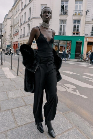 Брюки с карманами на молнии- Заказать в России