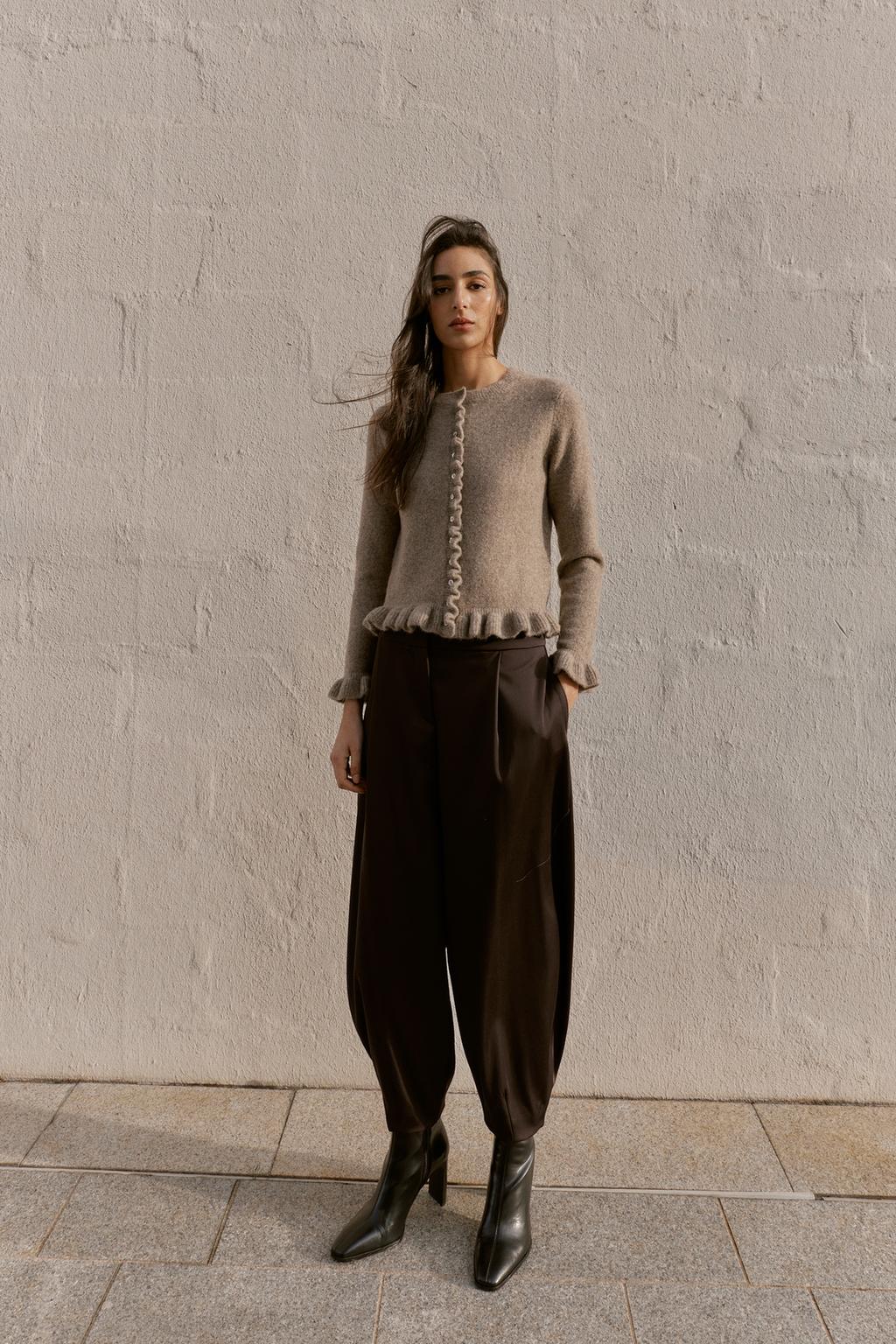 КАРДИГАН С ВОЛАНАМИ