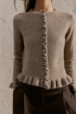 Кардиган с воланами- Заказать в России