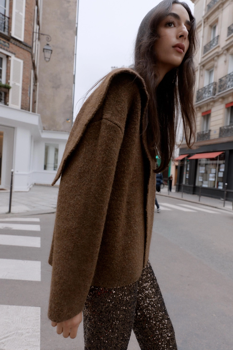 Кардиган с деталью в виде шарфа