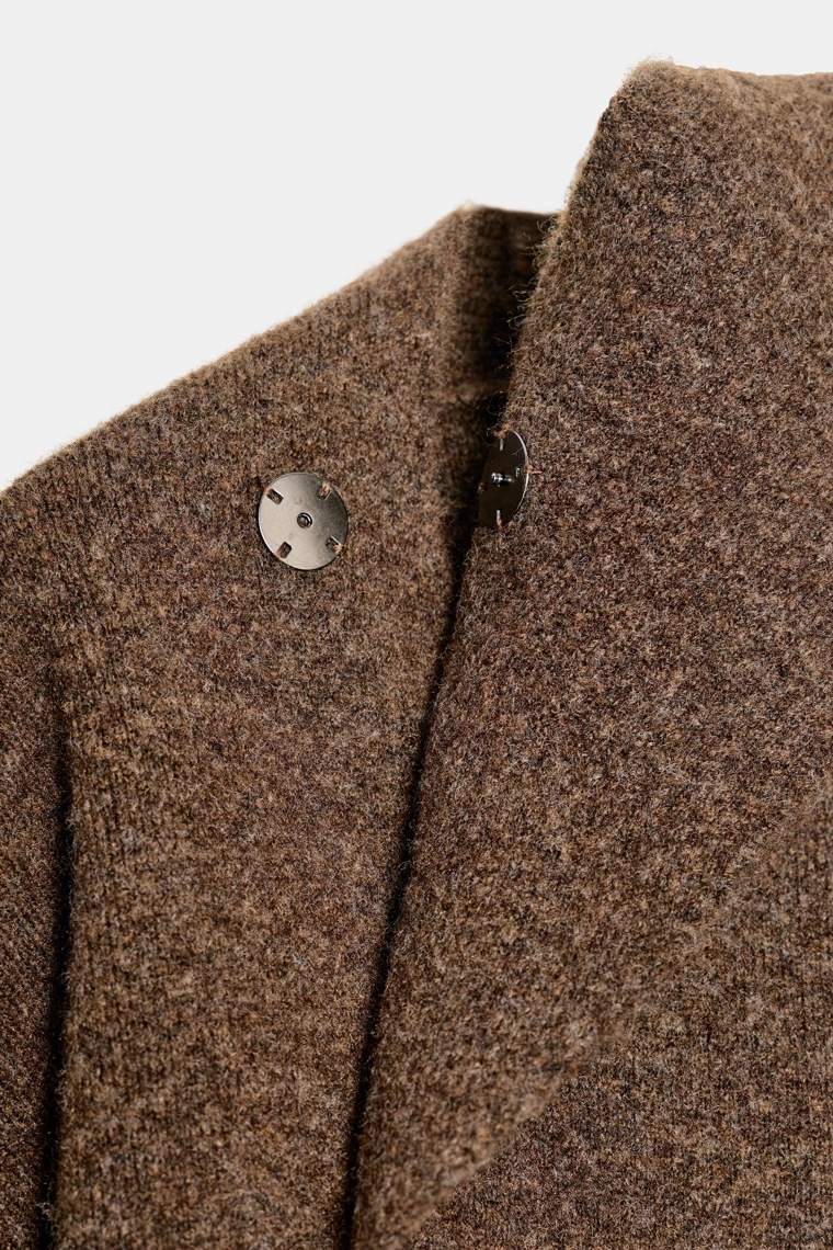 Кардиган с деталью в виде шарфа