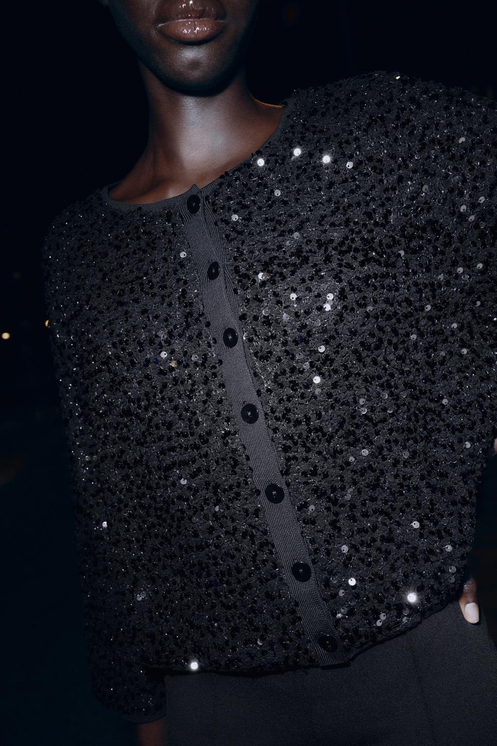 КАРДИГАН С ПАЙЕТКАМИ