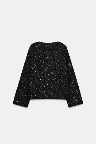 Кардиган с пайетками- Заказать в России