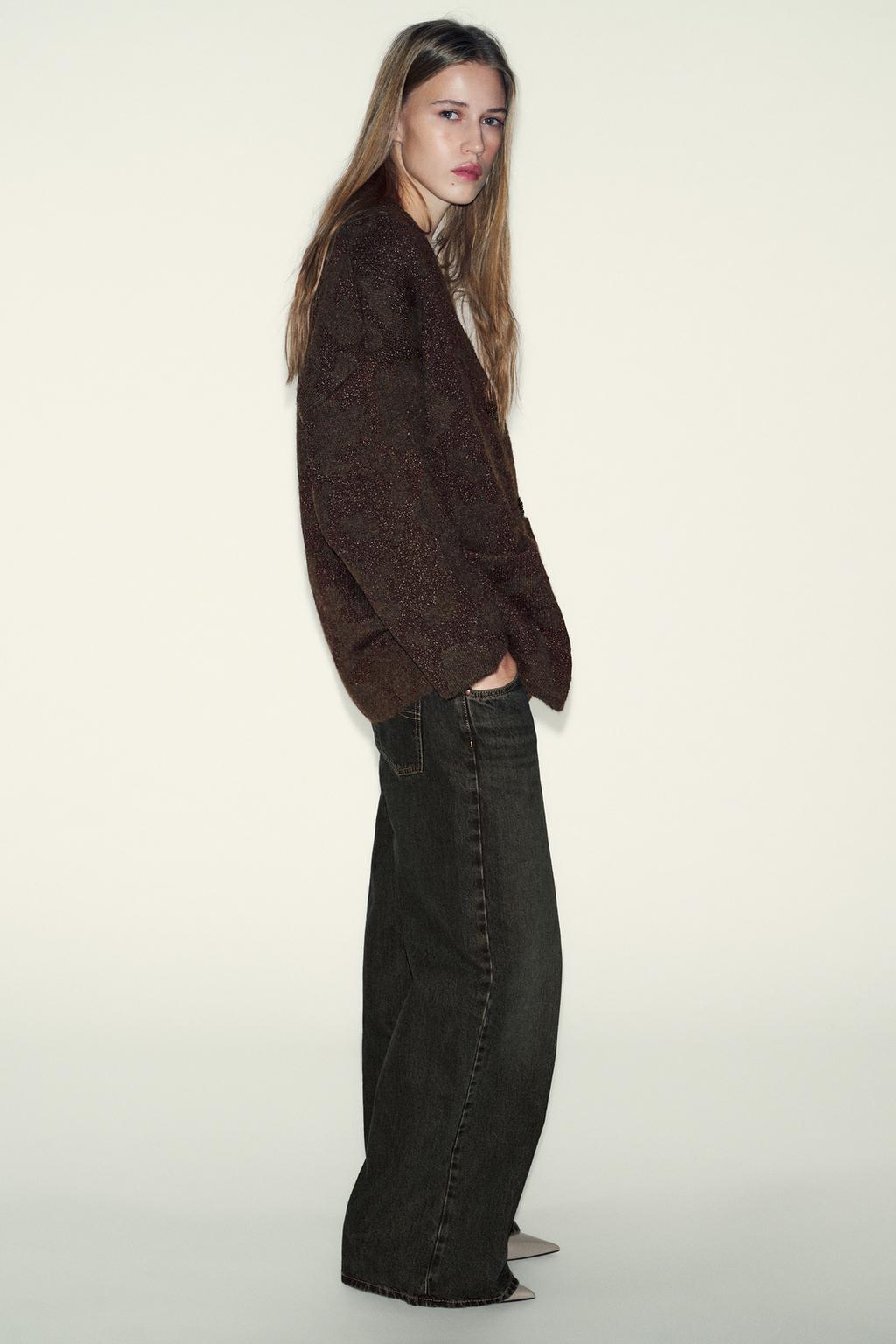 ЖАКЕТ ИЗ ТРИКОТАЖА С БЛЕСТЯЩЕЙ НИТЬЮ