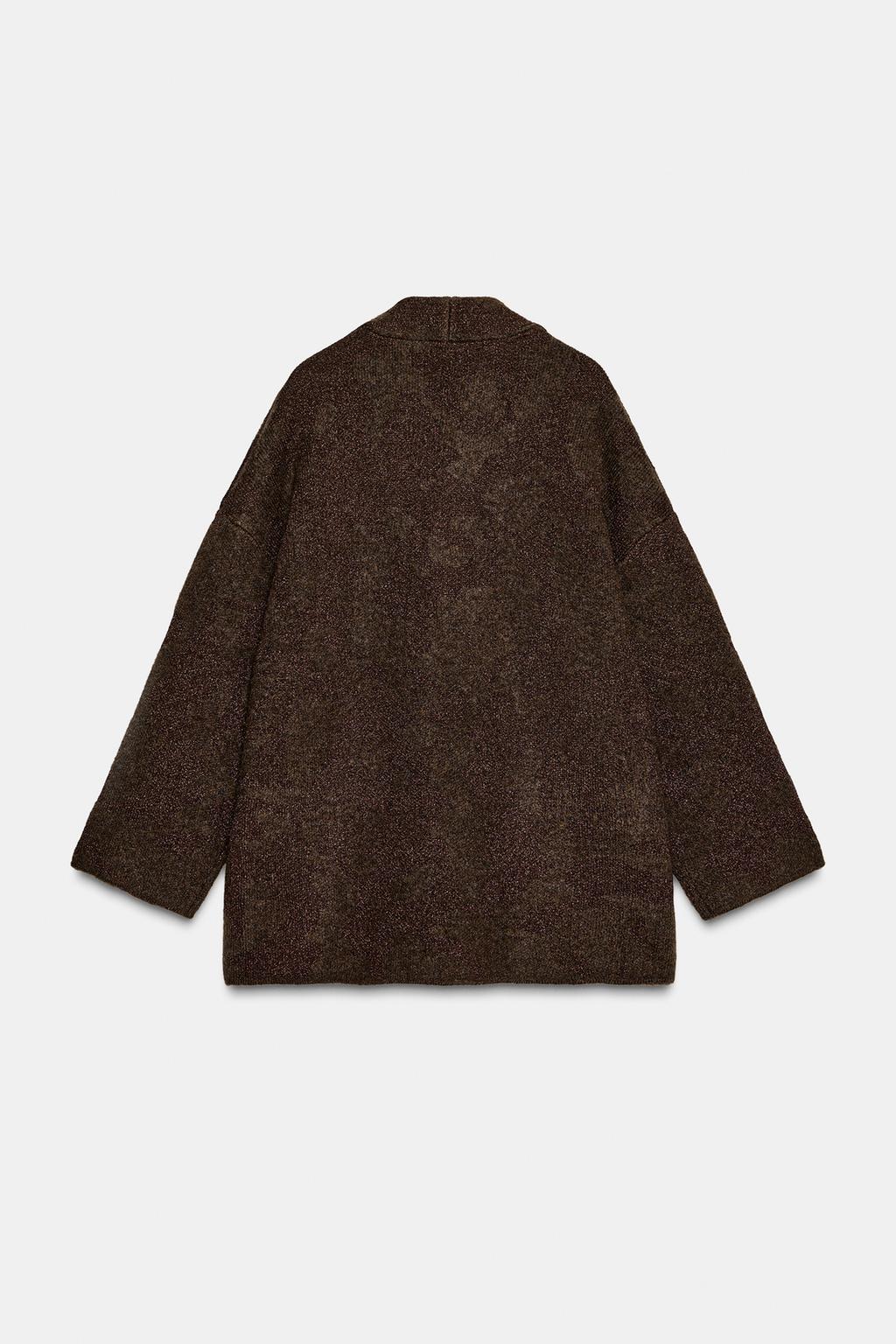 ЖАКЕТ ИЗ ТРИКОТАЖА С БЛЕСТЯЩЕЙ НИТЬЮ