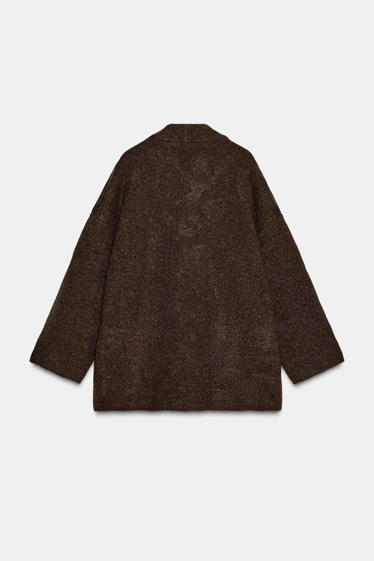 Кардиган с металлической нитью