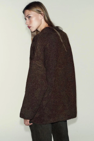 Жакет из трикотажа с блестящей нитью- Заказать в России