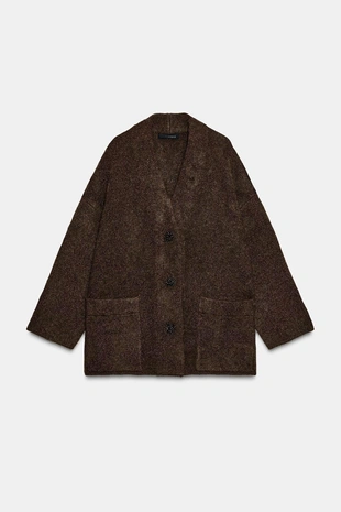 Жакет из трикотажа с блестящей нитью- Заказать в России