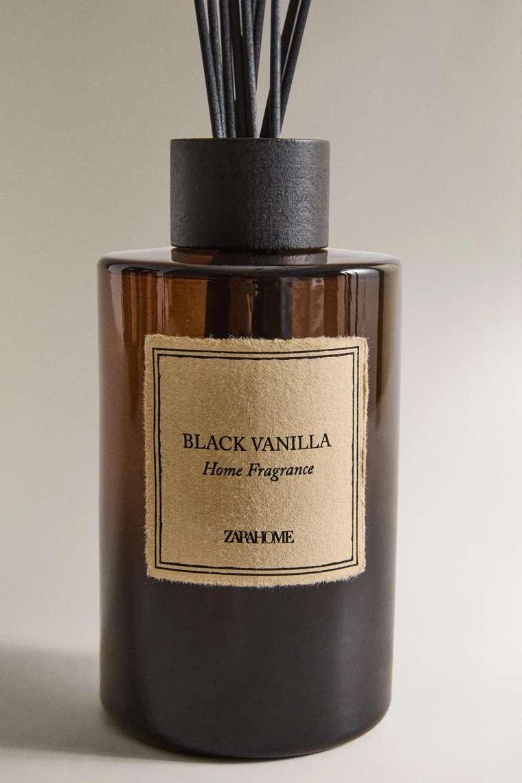 (500 мл) черные диффузоры с палочками и ванилью