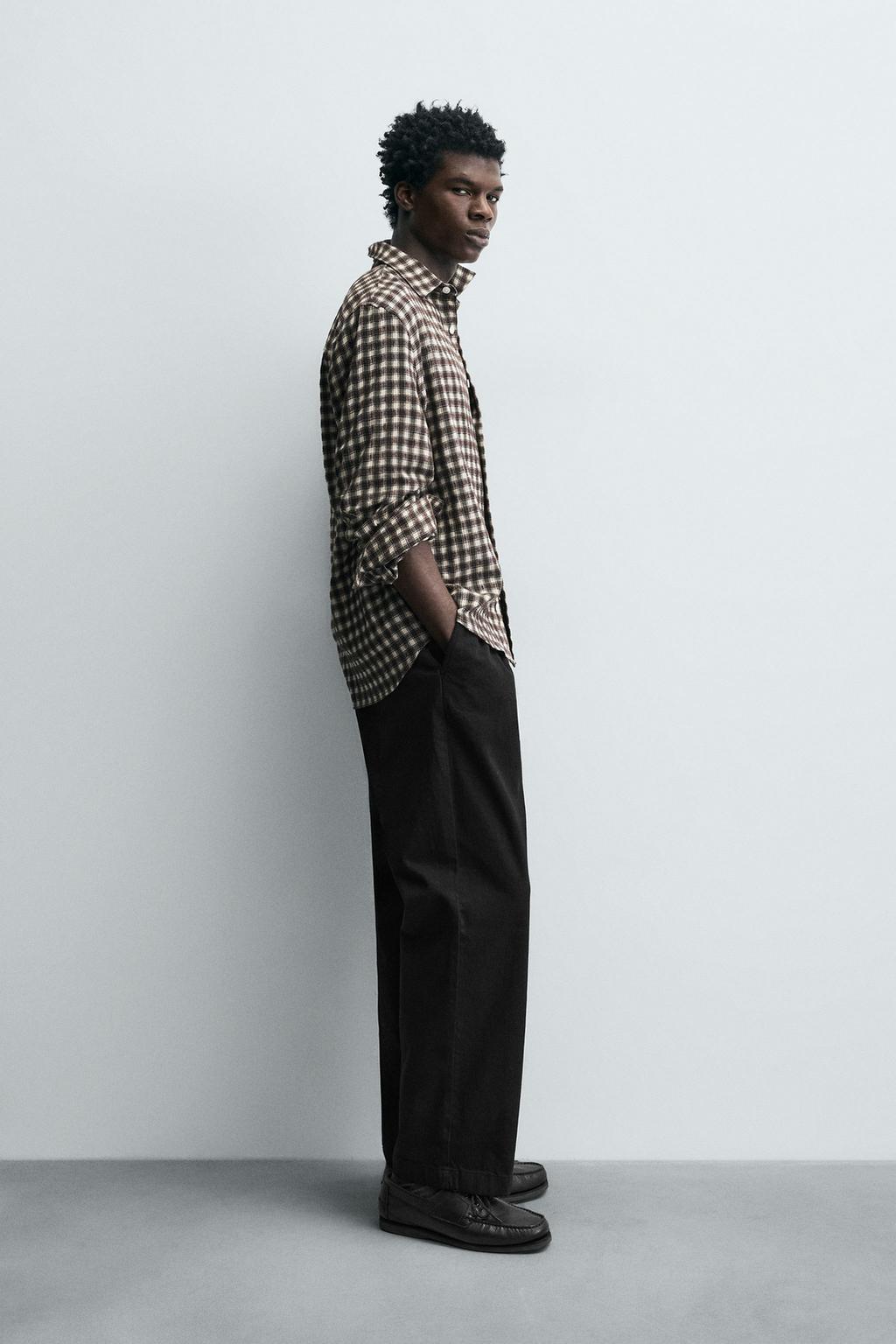 РУБАШКА В КЛЕТКУ С КАРМАНОМ