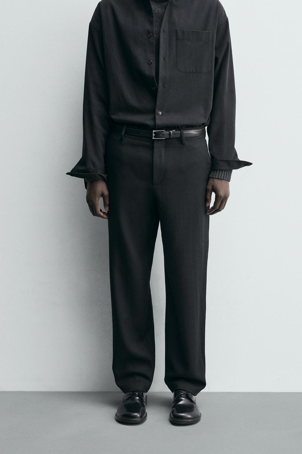 ПРЯМЫЕ БРЮКИ ИЗ 100% ШЕРСТИ