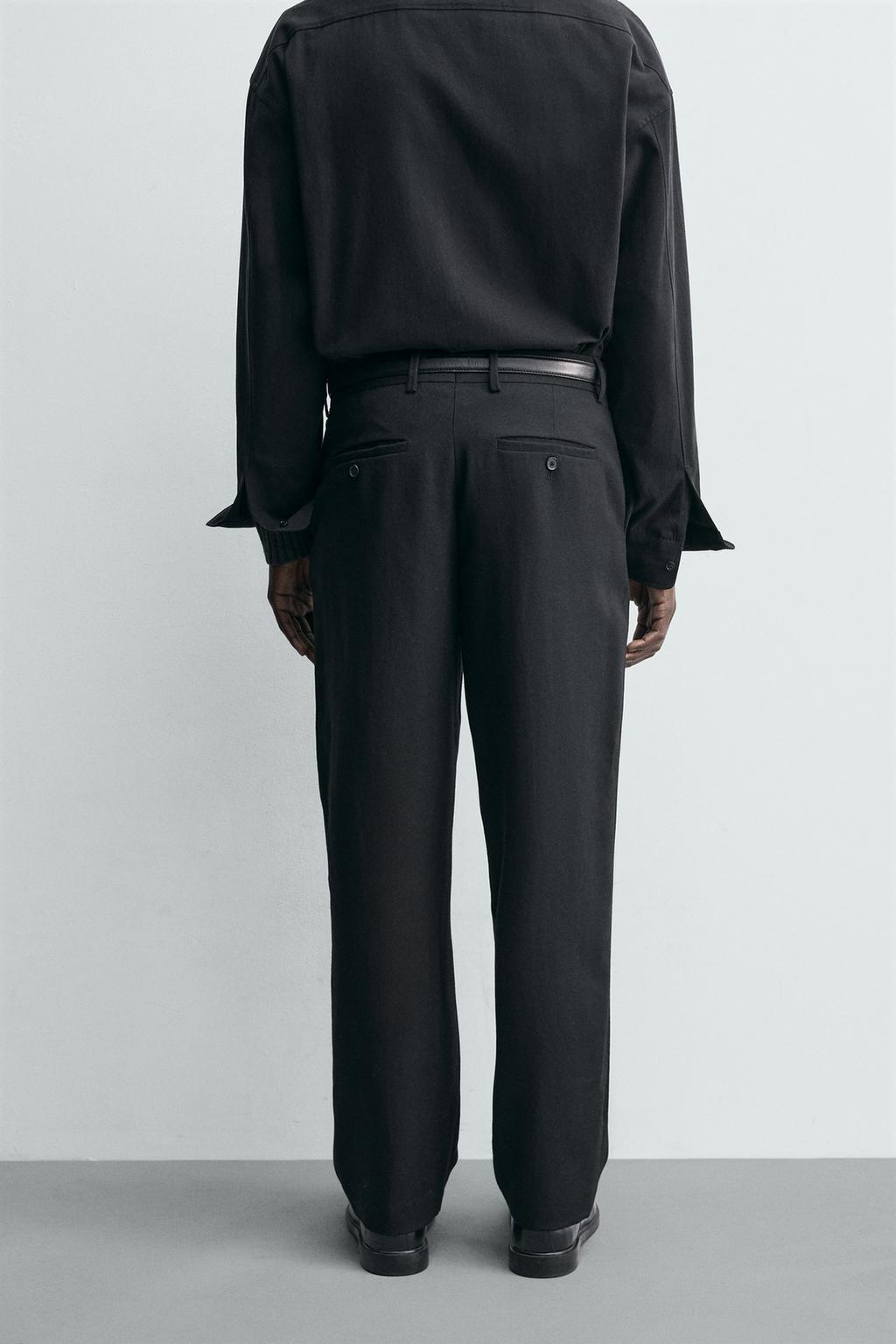 ПРЯМЫЕ БРЮКИ ИЗ 100% ШЕРСТИ